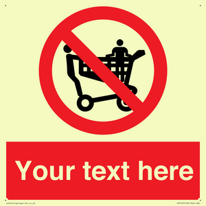 Custom No Climbing on Trolley Sign